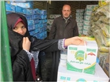 توزیع سبد غذائی برای ۲۵۰ نفر از مادران باردار نیازمند در ماه مبارک رمضان