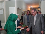 عیادت رییس دانشکده از بیماران و دیدار با پرسنل درمانی بیمارستانها در اولین روز سال