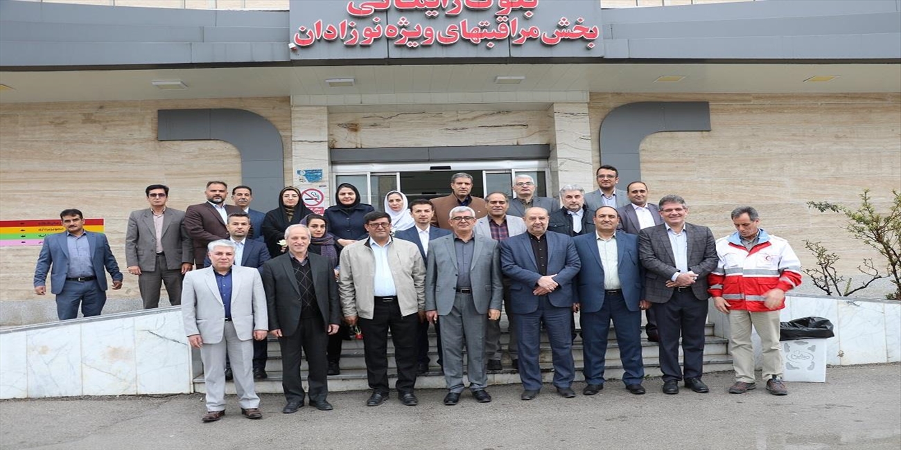 بازدید نوروزی مسئولان مراغه از کادر درمان بیمارستان شهید بهشتی