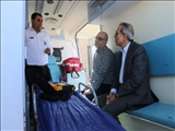 بازدید رئیس دانشکده علوم پزشکی مراغه از پایگاه اورژانس ۱۱۵ پهرآباد