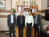 دیدار رئیس دانشکده علوم پزشکی مراغه با فرمانده نیروی انتظامی به مناسبت هفته نیروی انتظامی