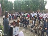 نواخته شدن زنگ سلامت در مدرسه فاریابی شهرستان مراغه 